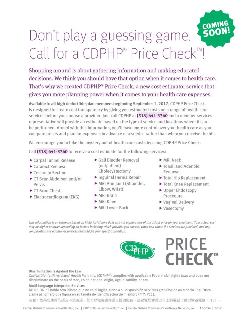 17-3696 CDPHP Price Check Flyer_HR2